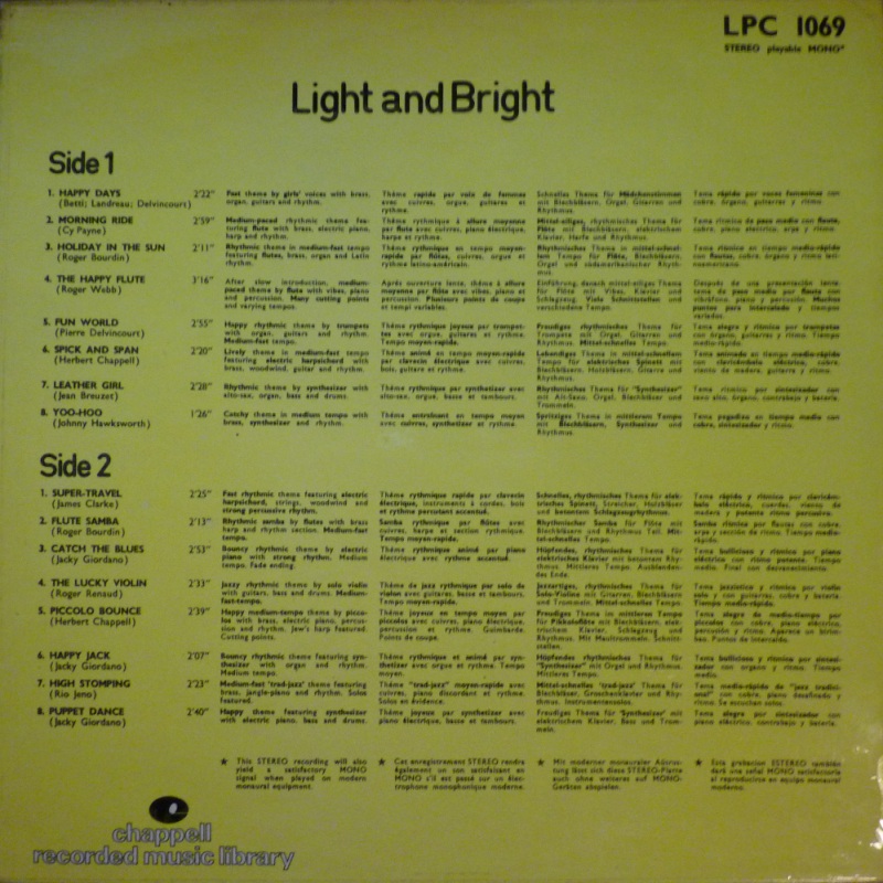 Mark Duval and his Music - Light And Bright Mark Duval and his Music - Light And Bright